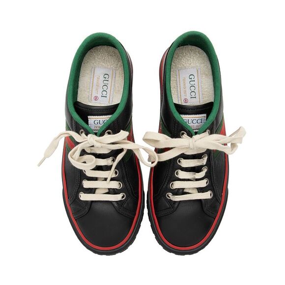Gucci Leather Web 1977 Tennis Sneakers - Size 6.5 / 36.5 - Picture 4 of 7